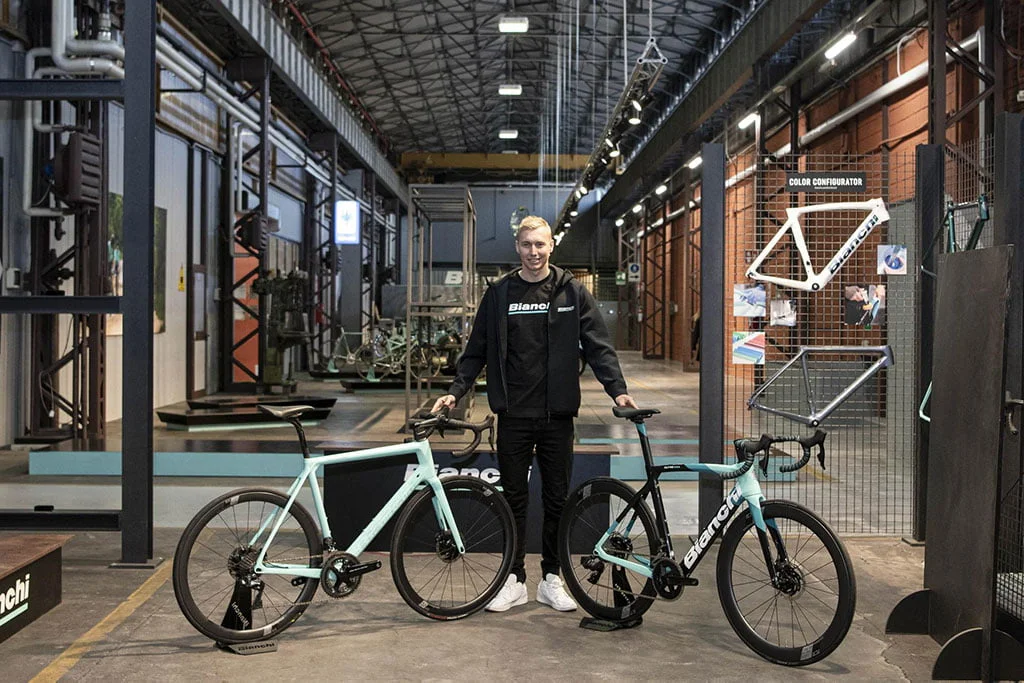 BIANCHI TAKES AIM AT THE 2024 PARIS OLYMPICS WITH TRIATHLETE JONAS